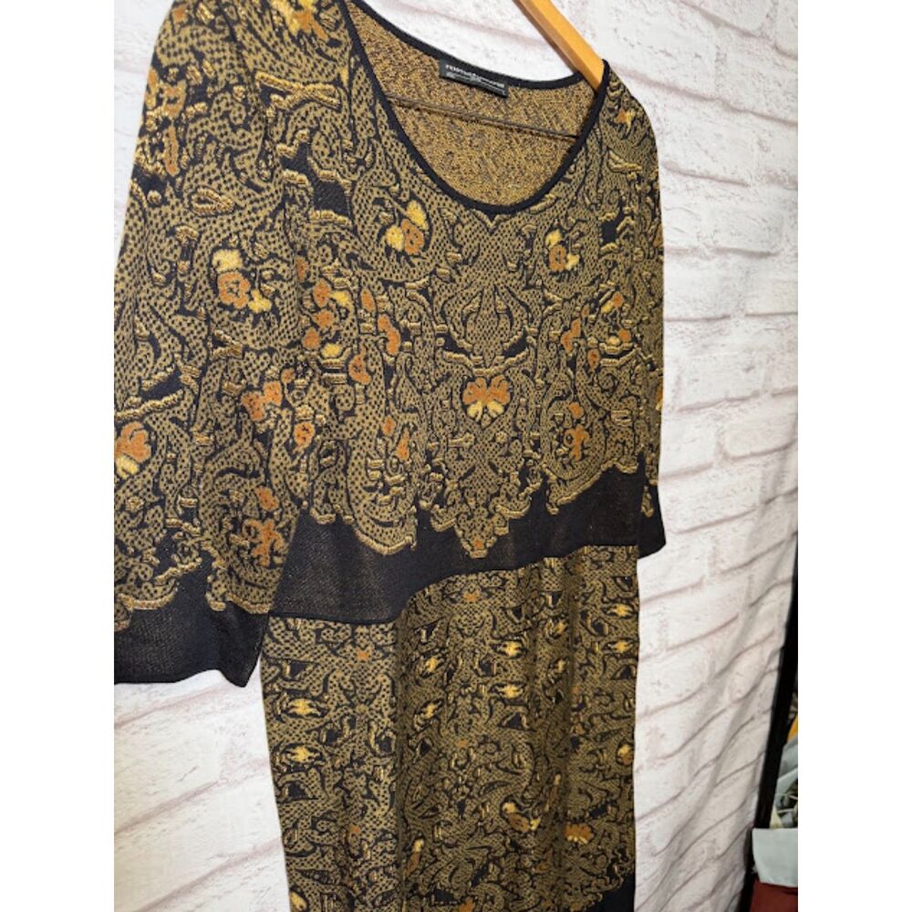 Peruvian Connection Barocco Dress Knit Sweater Holiday Fall Family Photos Boho L - Picture 3 of 5